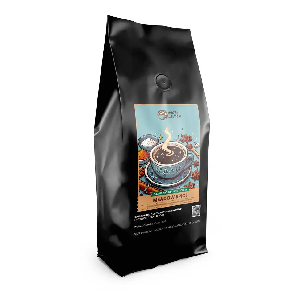 Mocha Meadow Medium Roast Coffee with A Warm Cinnamon & Sweet Icing Flavoring, Perfect for Beverages