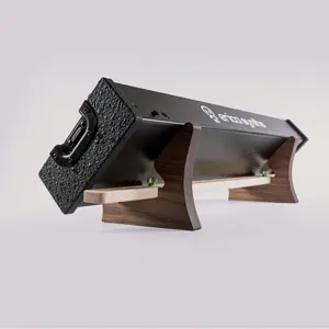 Eurorack Skiff Angled Stand - 45 Degree Angle for Ergonomic Convenience Solid Walnut Maple Construction with UV Cured Hardwax Finish