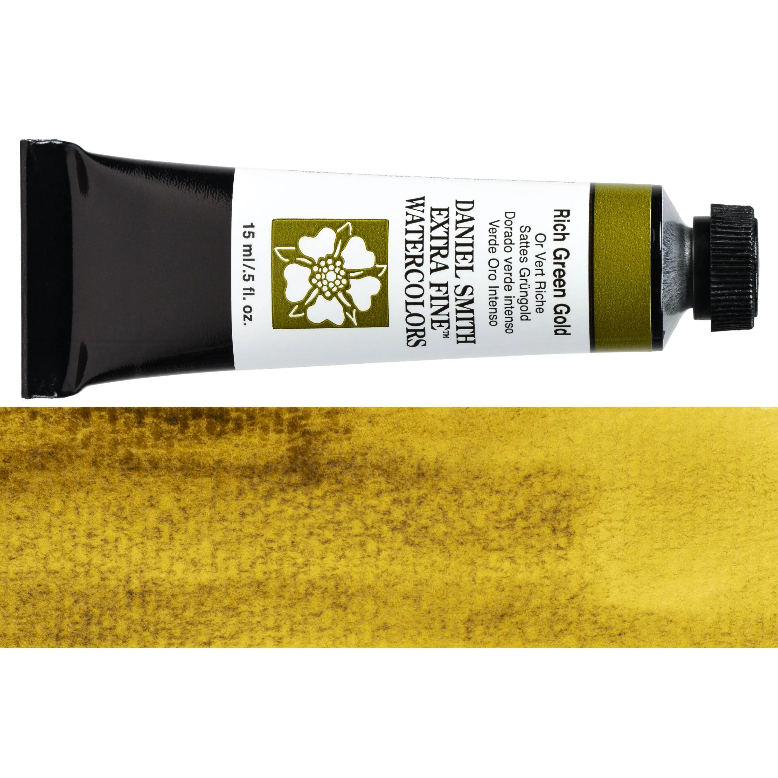 Daniel Smith Extra Fine Watercolor, 15 mL, Rich Green Gold