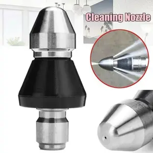 Sewer Cleaning Tool  Drain Jetter Hose Nozzle with 1Front Jet & 6 Rear Jets,  cleaning machine, high-pressure nozzles, pipe unblocking, wastewater removal, water rat, high-pressure cleaning nozzles outdoor watering tools pressure washer
