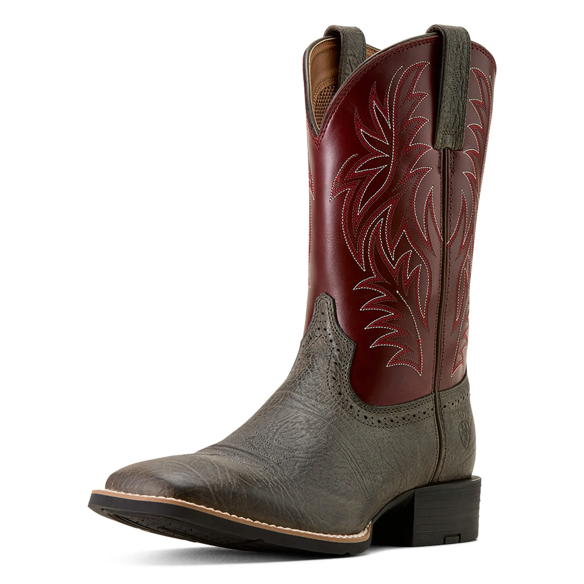 Men's Sport Western Wide Square Toe Cowboy Boots
