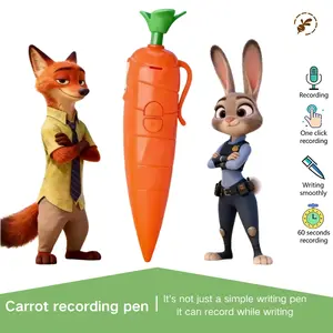 New Zootopia 2 Judy Voice Recorder Anime Creativity Ballpoint Pen School Multifunctional Stationery Party Gifts for Children Writing Pen