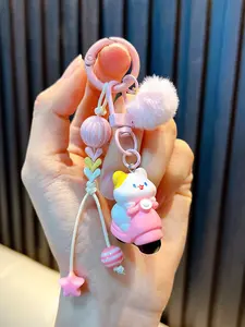 Cat Keychain with Tassels, Fashionable Bag Accessory, Unique Design for Daily Use, Perfect Gift for Women and Girls