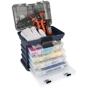 Marine Automotive Electrical Tool Kit Set with Wire Connectors Terminals.Essential Accessories for Connections and Repairs Complete in a Portable Tool Box Organizer with