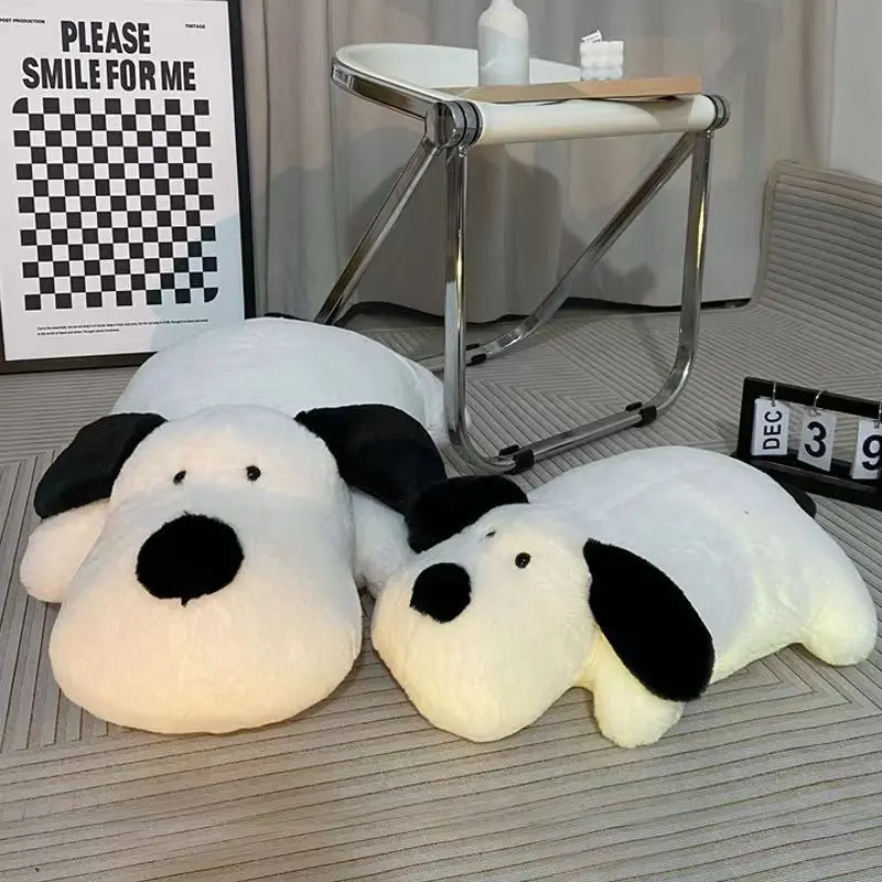 New Super Soft Lying Dog Pillow Plush Toy Cute Cushion Puppy Stuffed Animal Bed Sleeping Gift for Girls Women Birthday Gift