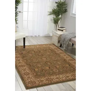 Nourison Persian Crown Brick Area Rug, Persian Crown Pattern