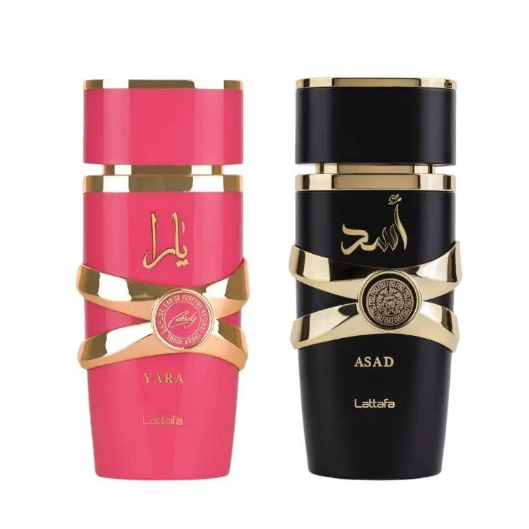 Lattafa Bundle | Yara Candy + Asad | Unisex Fragrance | 100 ML - 3.4 OZ | Eau De Parfum | Patchouli - Coffee, & Iris