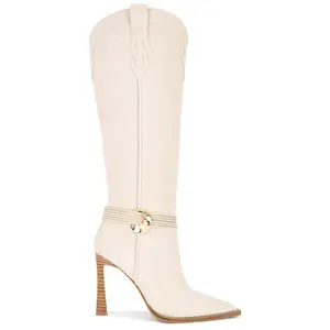 Steve Madden Kyndall Boot in Bone Suede