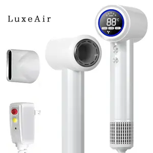 LuxeaAir Hair Dryer, 110000RPM  200 Millions Negative Ionic High Speed Bladeless Hair Dryer Professional Care Blow Dryer,Brushless Hair Dryer with Magnetic Diffuser and Nozzle