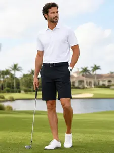 Men’s Golf Shorts, Tailored Performance, Lightweight & Stretch, Multi-Pocket Design, Available in Navy, Black & Dark Gray – Golf & Casual Wear
