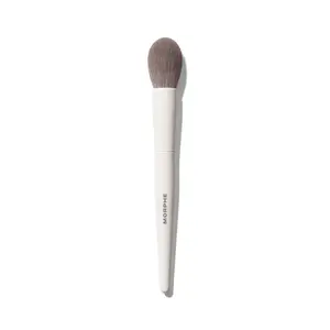 Morphe M203 Tapered Powder Blush Brush - Fluffy & Naturally Derived for Defined Flushed Cheeks - Sweeping Pressing and Buffing Technique