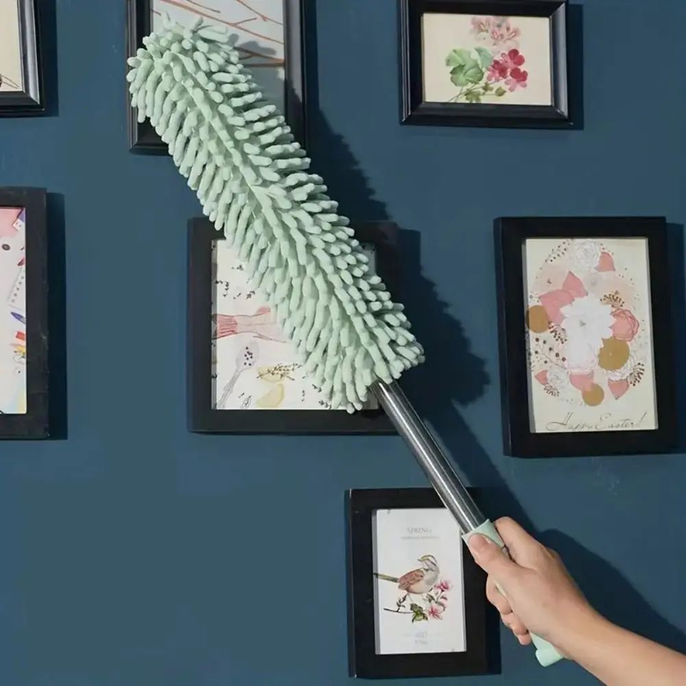 Extendable Chenille Duster, Lightweight Home Care Duster for Household Surfaces, Windows, Shelves - Ideal Home Supply Gift
