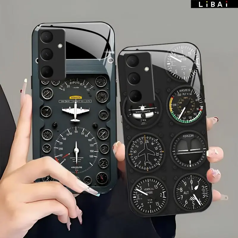 Suitable for [Galaxy A35] New high-end glass  mobile phone case New business simple mobile phone case Affordable price Anti-drop and anti-fingerprint-888
