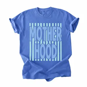 MOTHERHOOD PUFF and Striped Preppy MAMA mother's day Comfort Colors T-Shirt or Tank Top