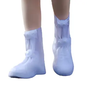 Rain Shoe Covers for Adults - High Top Waterproof Boot Covers, Thickened Anti-Slip Wear-Resistant Design, Unisex Protection for Rainy/Snowy Days, Outdoor Hiking/Camping/Commuting