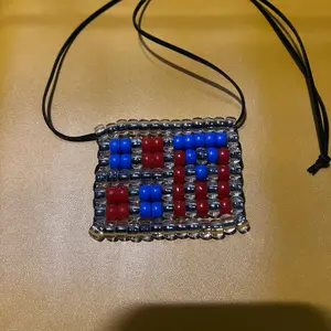 Flag Bead Duo Lanyard