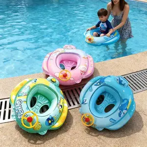 Fun 3-Year-Old Baby  Float with Turning Steering Wheel  Inflatable Toddler Swim Ring with Safety Seat | Stable & Leak-Proof for Summer Water Play  3 Cute Designs: Shark, Girl & Space Jet!  #BabyPoolFloats #ToddlerLife #Summer2026 accessories bar
