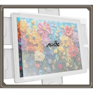 ALL4JIG 1500 Pieces Lightweight Rotating Plastic Puzzle Board with 6 Sliding Drawers and Protective Cover, 360 °   Lazy Susan Design, 34.25"x26.38" Portable Spinning Puzzle Table for Adults, Ideal Gift(Gag Toys & Practical Jokes)(Gag Toys & Practical Joke