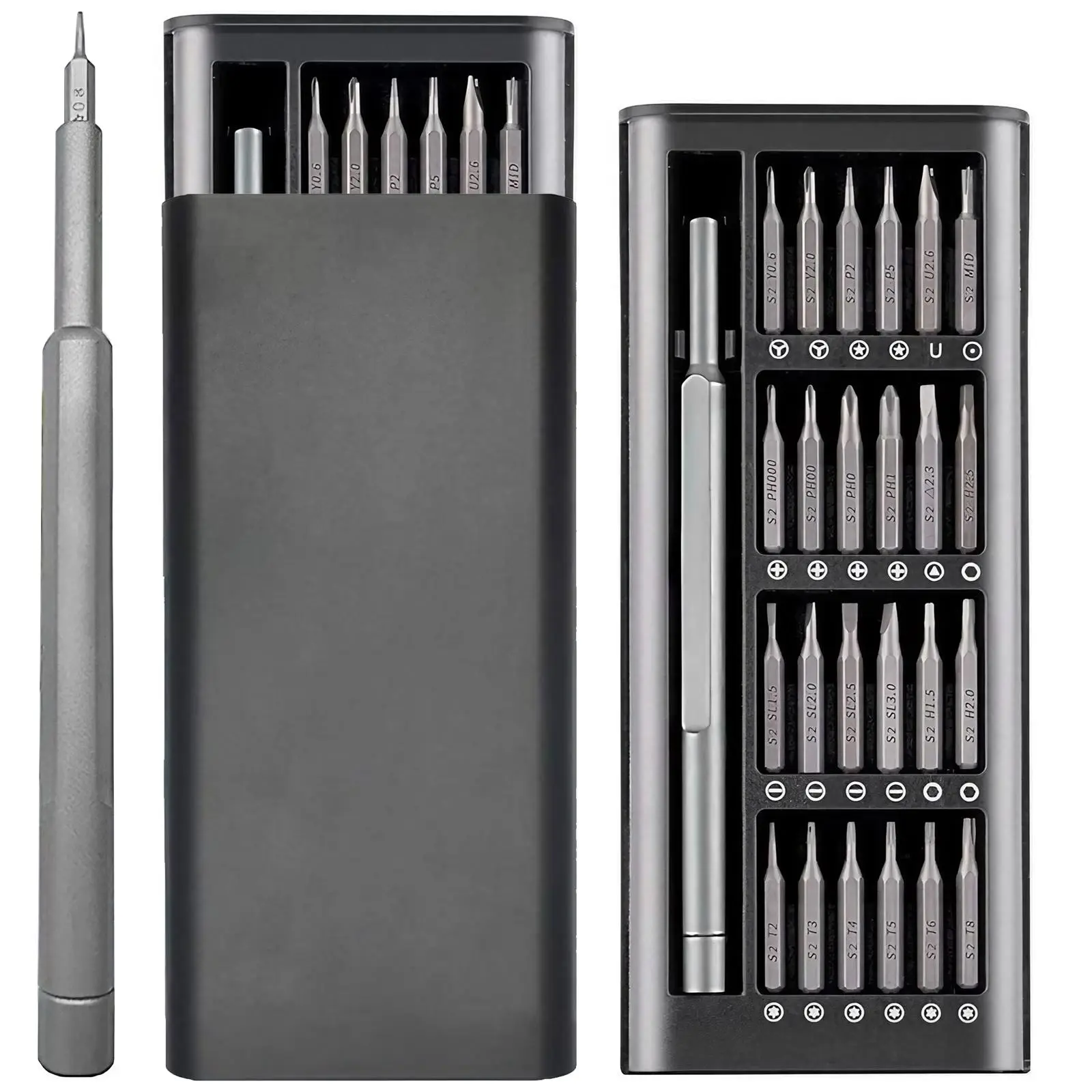 24 in 1 Precision Screwdriver Set, Multifunctional Screwdriver Set with Storage Box, Professional Hand Tool Kit for Smartphone, Laptop, Glasses, Watch