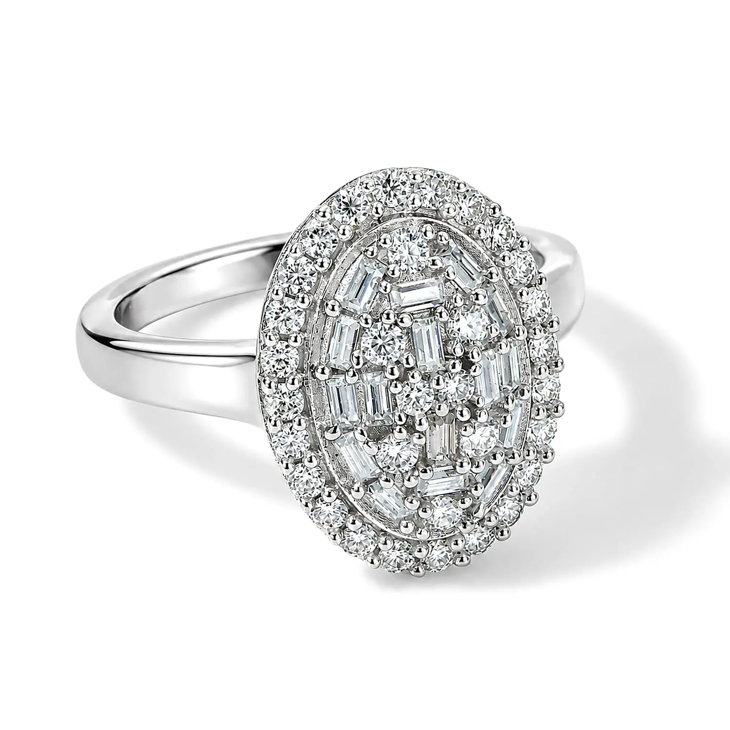 EverTrue Moissanite Ring in Platinum Bond (Size 10.0) 0.70 ctw
