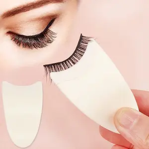 1PC White False Eyelash Applicator Clip, 35mm Width Lash Clip Tool, Professional False Eyelashes Wear Helper, Precision Lash Application Tweezer, Easy Control Lash Install Clip, Beauty Makeup Accessory for Beginner and Daily Eye Makeup