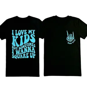 mom life shirt I love my kids but want to square up humor popular trending mama Womenswear