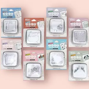Cute Paintable Stamp for Notebooks, Journals, Planners & Memo Pads