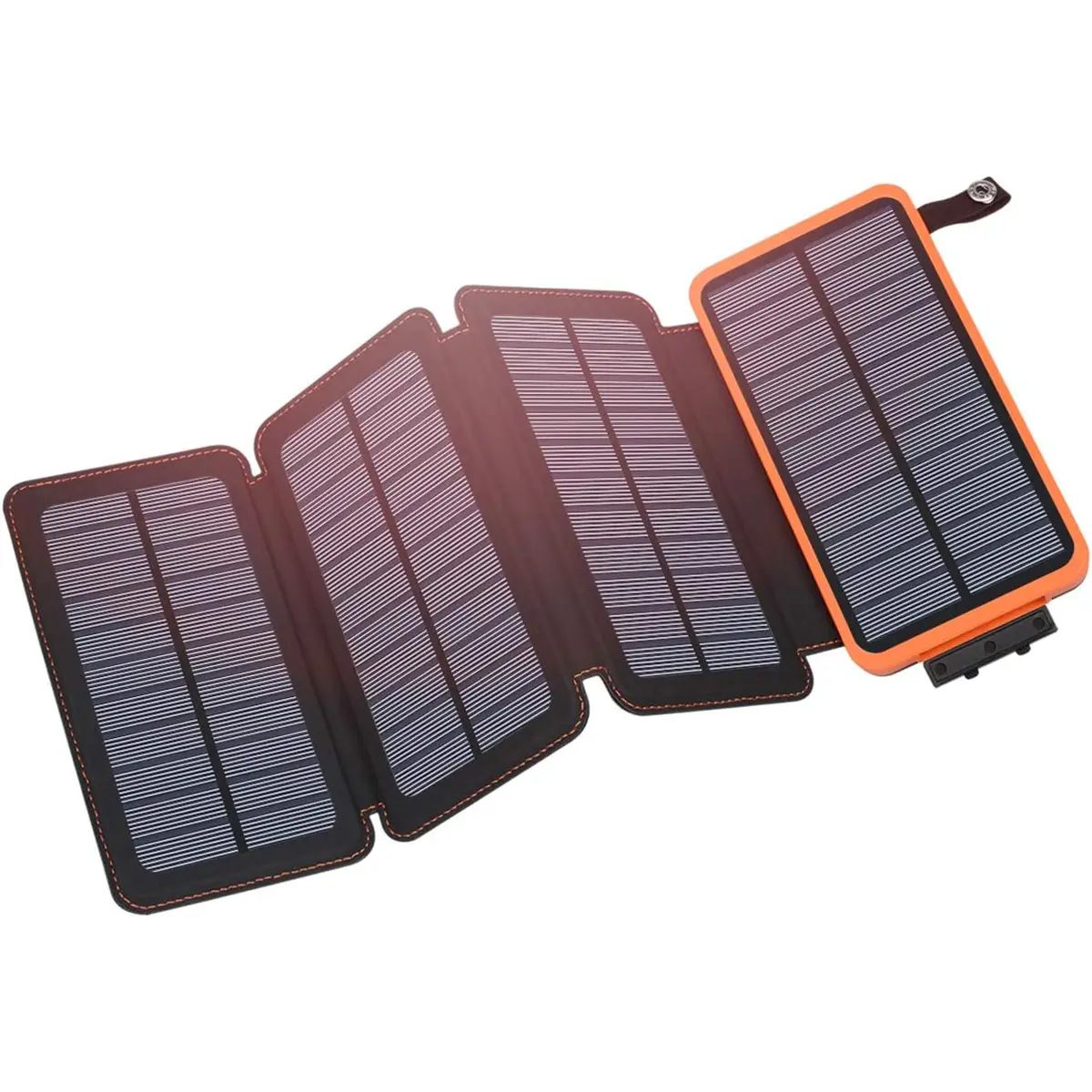 Solar Charger 25000mAh, Hiluckey Outdoor USB C Portable Power Bank with 4 Solar Panels, 3A Fast Charge External Battery Pack with 3 USB Outputs Compat