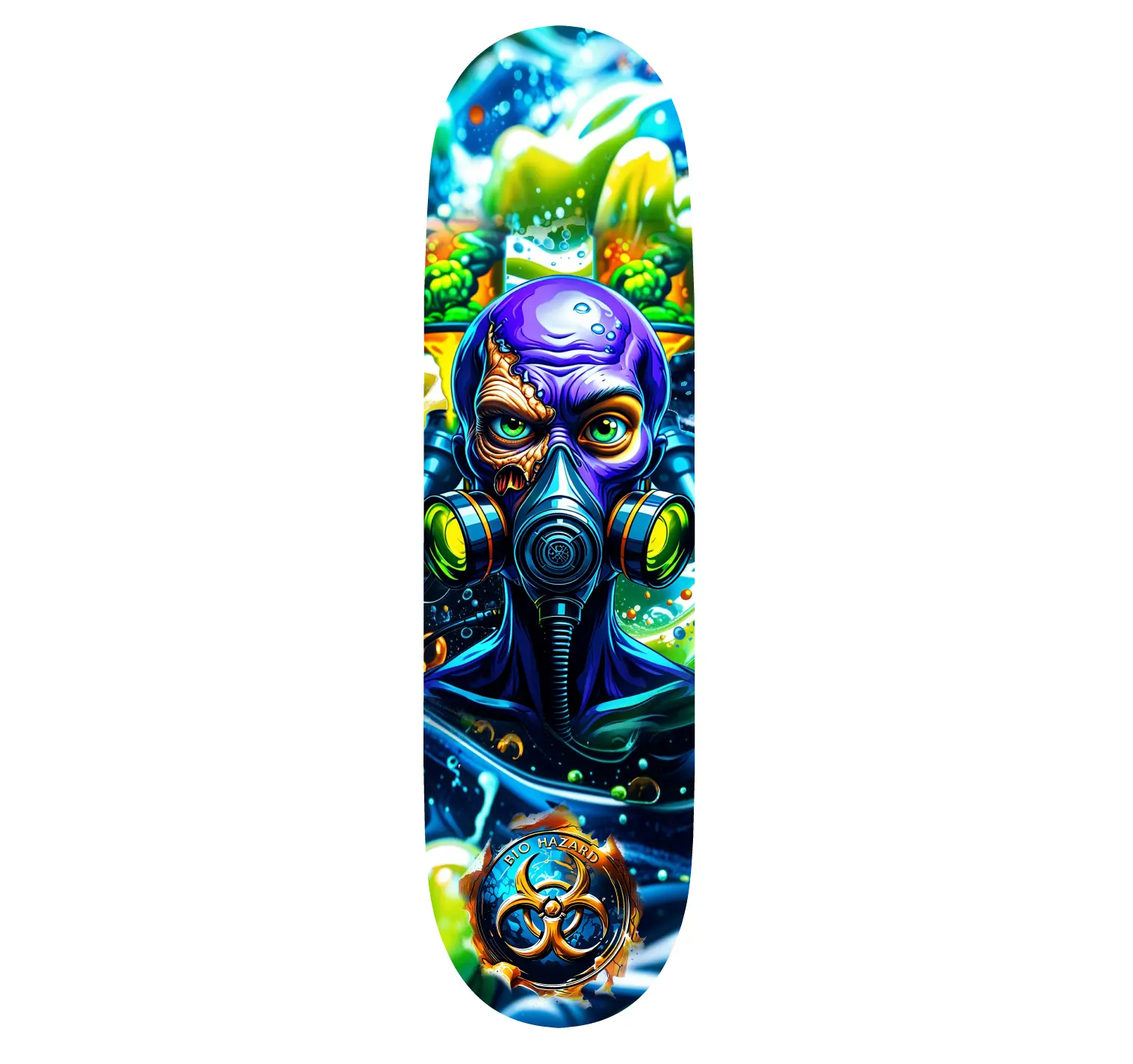 Toxic Alien Custom Skateboard Deck - Customizable Design with Unique Features and Features