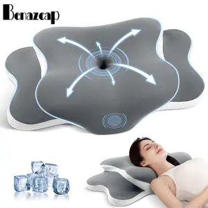 Benazcap Ergonomic Memory Foam Pillow – Orthopedic Neck Support & Cooling, Removable & Washable Cover, for All Sleeping Positions