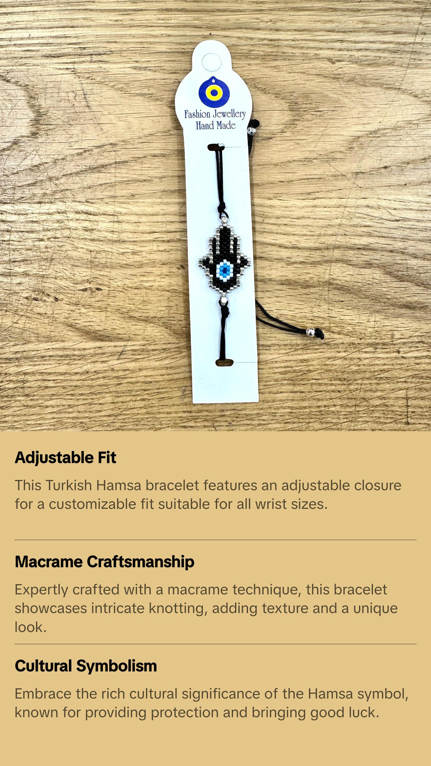 Turkish Hamsa Bracelets Adjustable