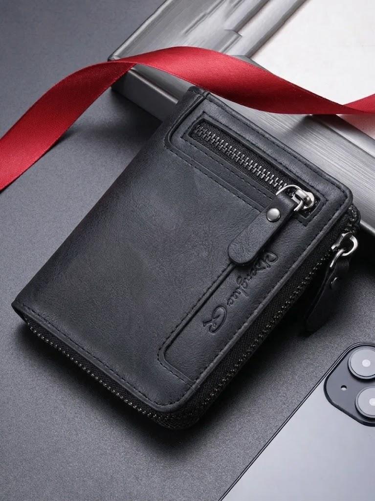 GOODBEE Men's Bifold Wallet, High Capacity Wallet with Zipper Coin Pocket, Multiple Card Slots, Cash Organizer & Slim Design