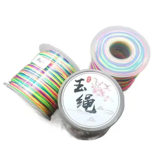 Title Premium 72 Jade Cord for Handmade Bracelets Matte Red Color Sourced from Taiwan Approximately 100 Meters