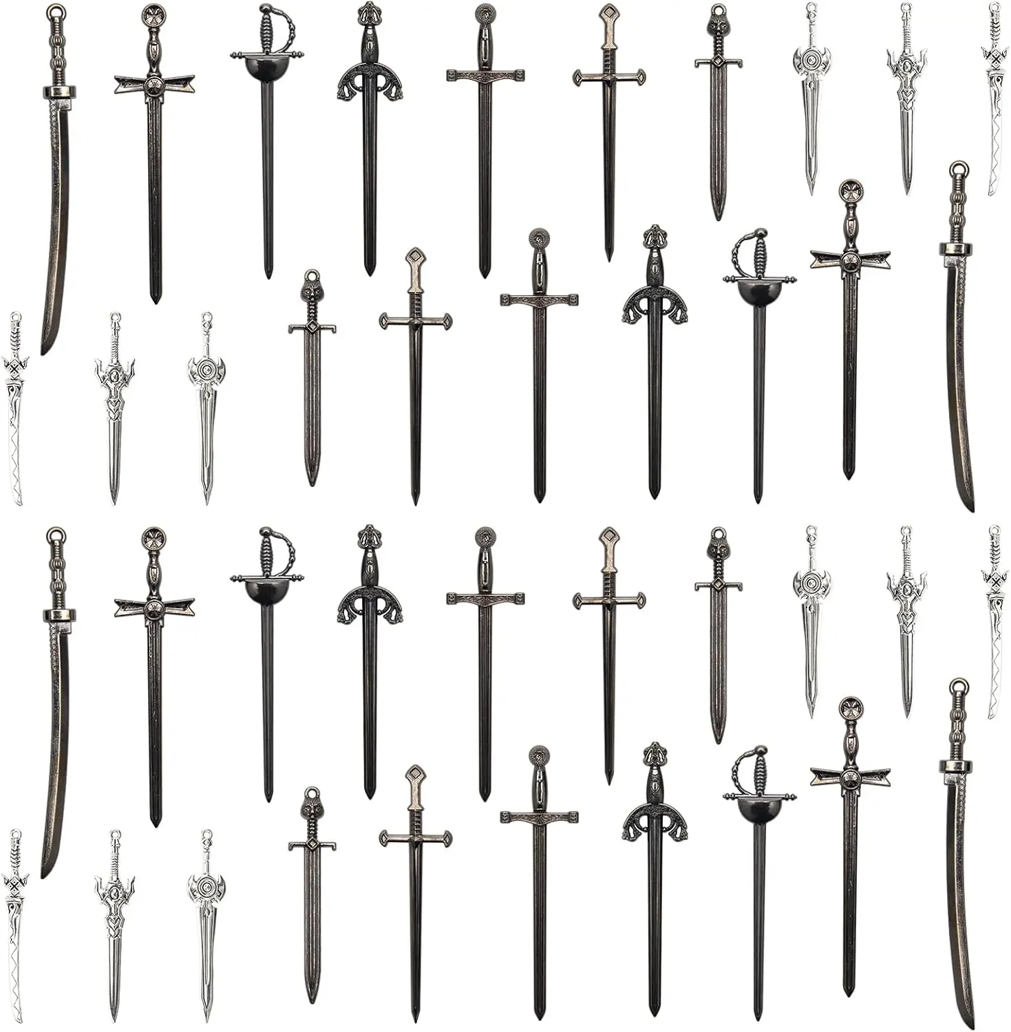 Sword Bookmark 40 count Black Antique Swords Bookmark for Men Ideal  for Book Lovers DIY Craft Supplies
