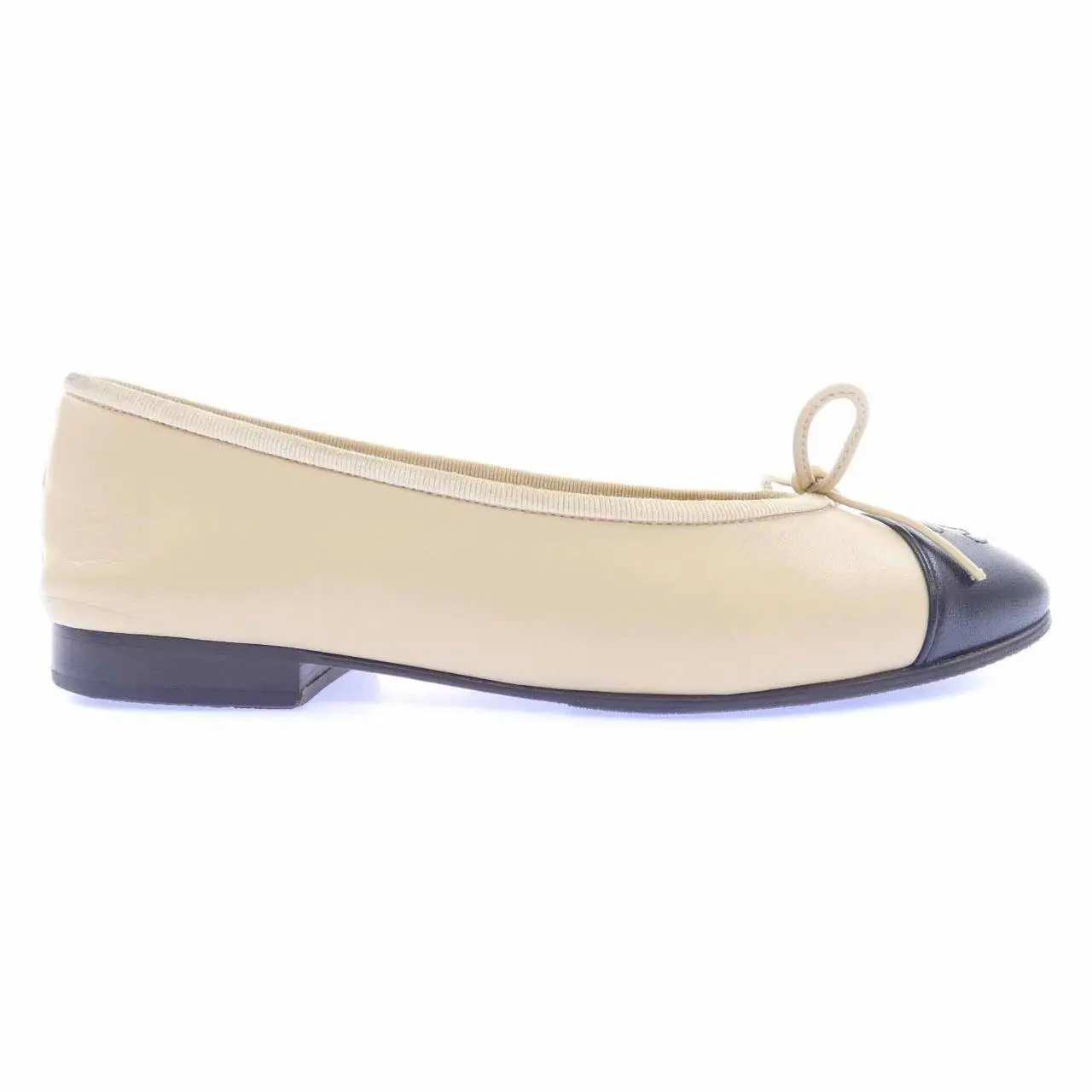 Pre-owned CHANEL Lambskin Small Leather Goods Ballet Flats Flats