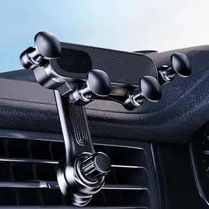 Car Phone Holder Vent Phone Mount, Never Blocking Air Vent Clip Cell Phone Holder Compatible with iPhone 16 15 14 13 12 Pro Max Mini Plus, iPhone 11 SE XS XR 8 7 6 6S Smartphone, Black