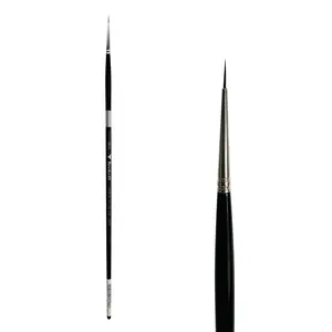 Trekell Crimson Taklon Long Handle Artist Brush - Size #20/0 Liner