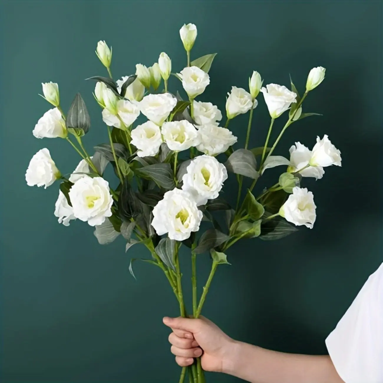 Elegant Artificial Flowers Bouquet, Artificial Flower Set, Artificial Mixed Flower, 27 Inch Realistic Stems with Leaves, Home Decor, Weddings, Indoor Outdoor, Maintenance-Free