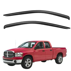 No-Drill Window Deflectors for 2002-2008 Dodge Ram 1500, 2003-2009 2500/3500 Regular Cab | Easy Install Rain Guards