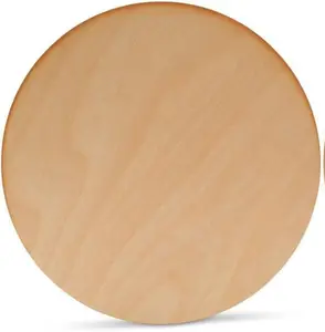 Wood Circles with Rustic Burnt Edges 9 inch, 1/8 Inch Thick, Pack of 3 Unfinished Wood Circles for Crafts.