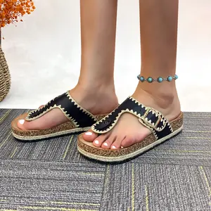 Women Cork Sandals Open-Toe Slip-On Buckle Arch Support Comfortable for Beach and Dressy Summer