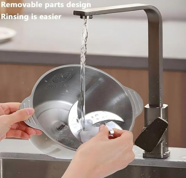 5L Electric Food Processor | 6-Blade Multi-Function Kitchen Chopper for Meat, Vegetables & Baby Food | BPA-Free Stainless Steel