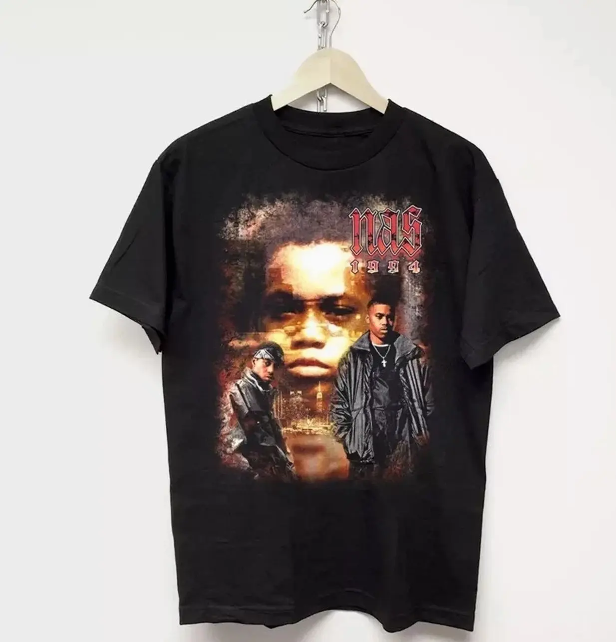 NAS T SHIRT rap hip hop tee 90 Size S-5XL Cotton Short sleeve EG891 E
