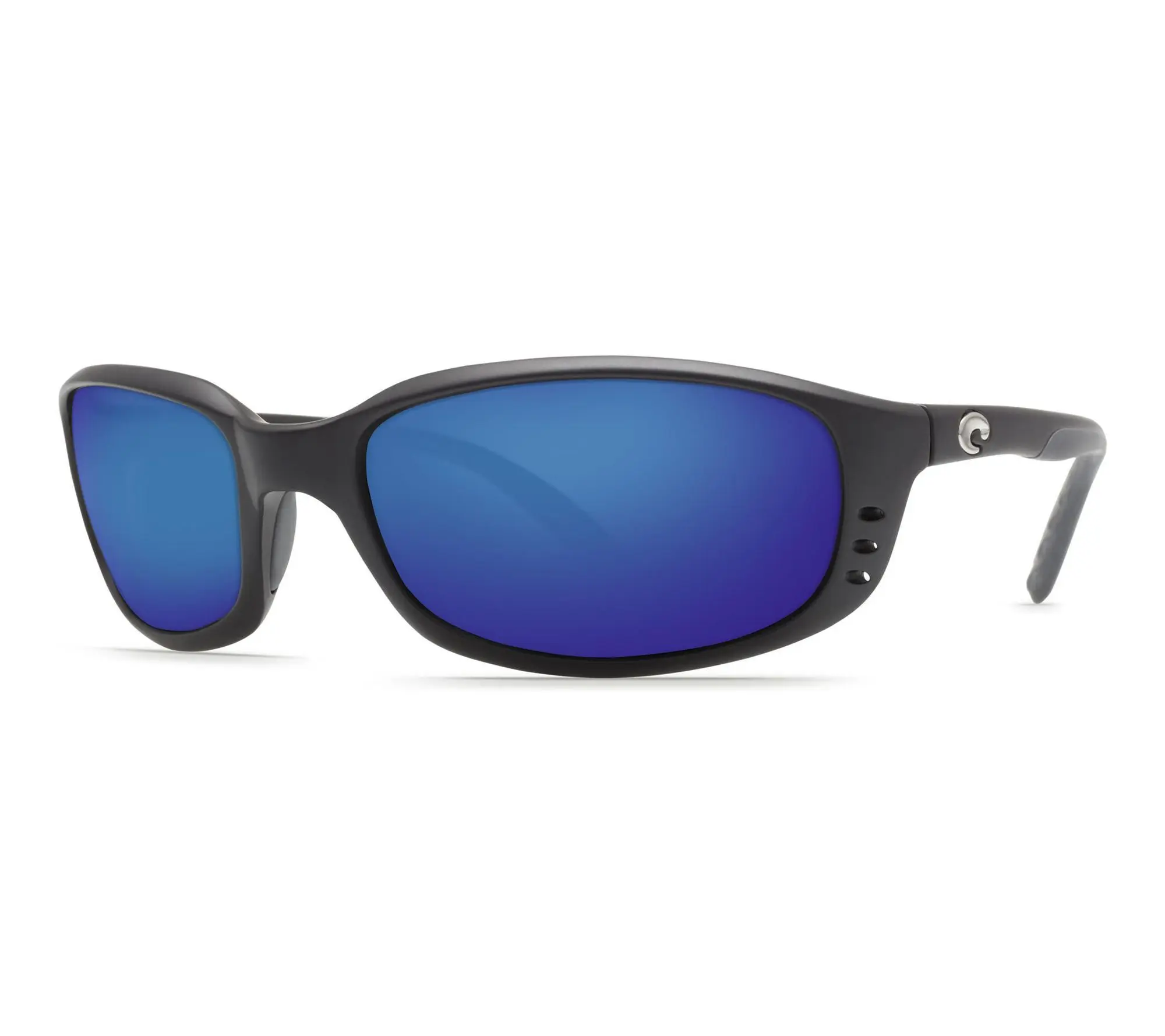 Costa Brine Polarized Sunglasses - Shiny Black/Blue Mirror Costa Brine Polarized Sunglasses - Shiny Black/Blue Mirror