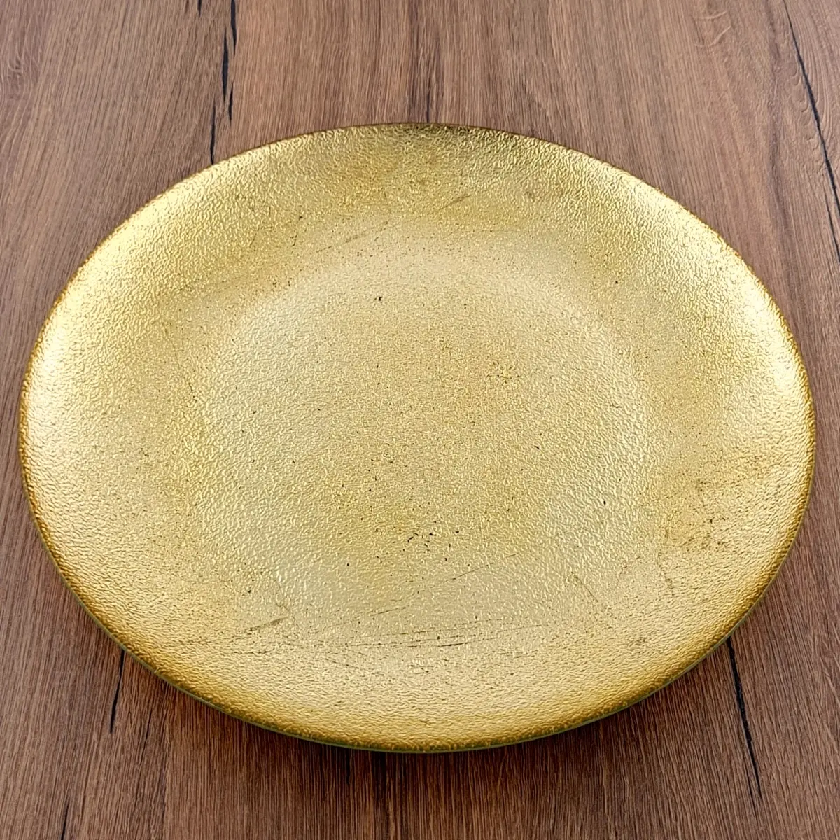 11 in. Aura Dinner Plate, Gold