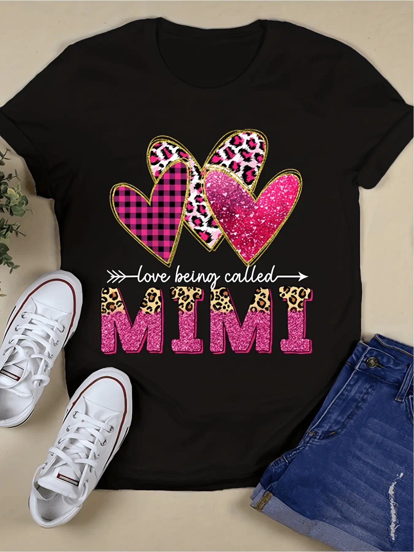 I Enjoy Being Referred to As Mimi Grandma on Valen unisex soft cotton short sleeve t shirt, vintage graphic casual tee for men women teens, perfect birthday holiday gift for camping travel gym daily street  wear