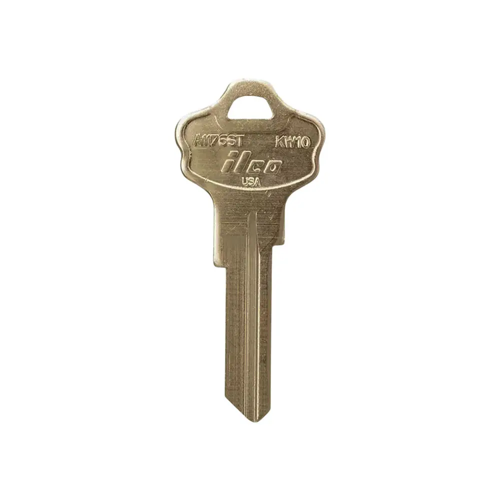 Kwikset A1176ST Brass Key Blank - KWI-2D/KW10, 250-Pack, Commercial and Residential Hardware