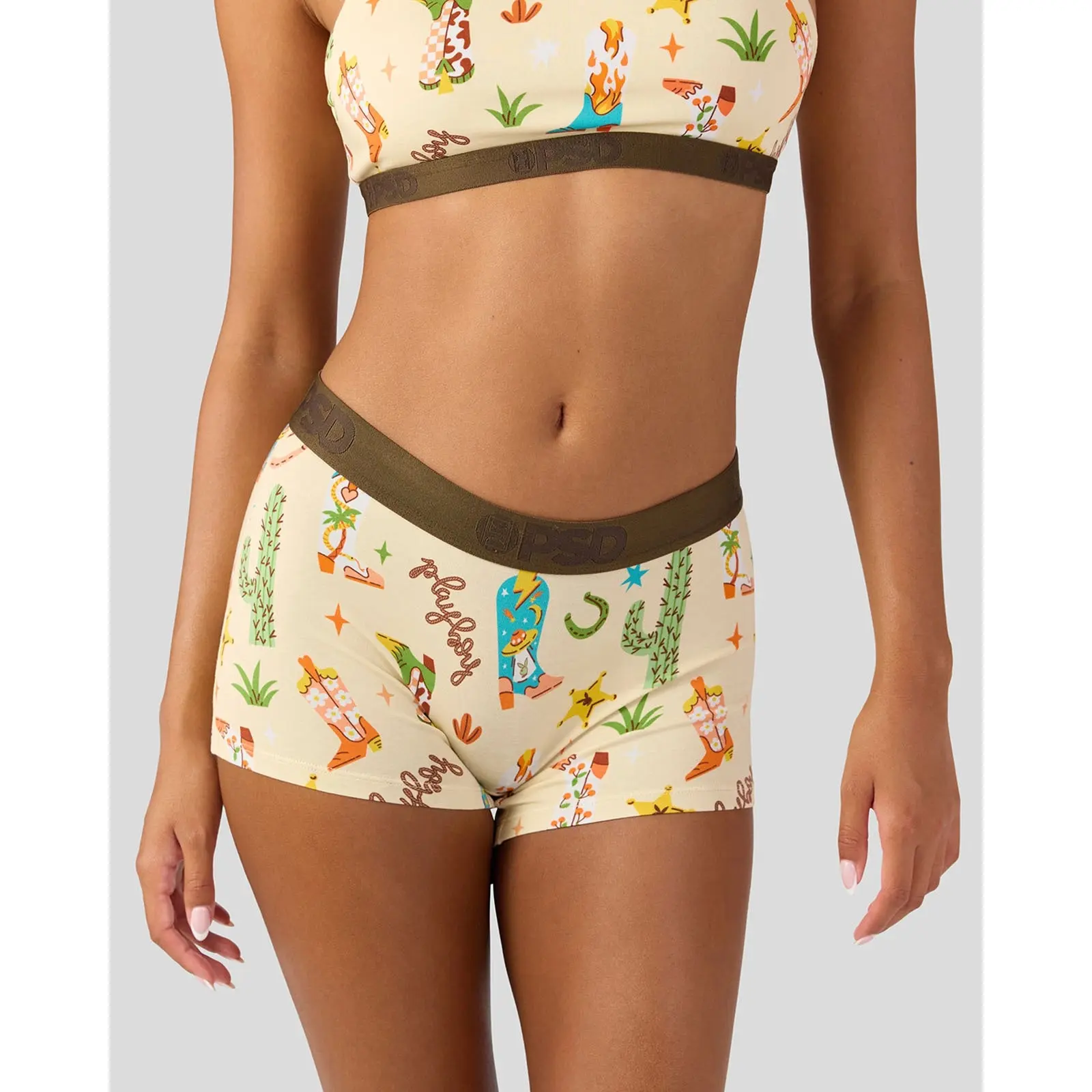 PSD Womens Playboy - Booted Boy Short Underwear - Premium Modal Fabric Bottom Breathable PSD Womens Playboy - Booted Boy Short Underwear - Premium Modal Fabric Bottom Breathable