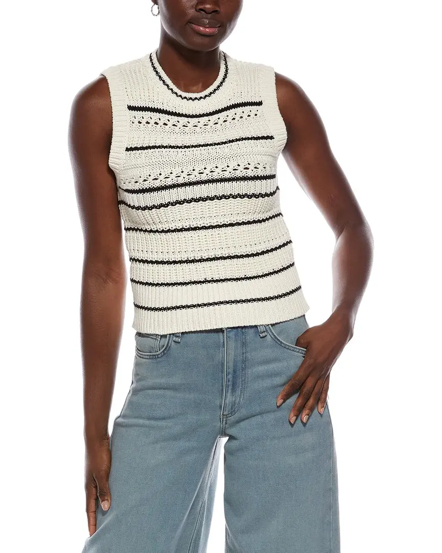Madewell Tipped Stitch Femme Ellis Vest