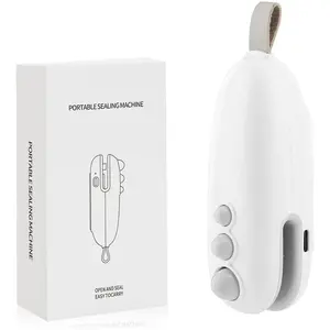 Mini Bag Sealer, 2 in 1 Heat Sealer with Cutter, Portable Resealer Machine for Chip, Plastic Bags Food Storage Snacks